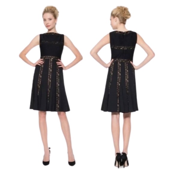 Tadashi Shoji jersey fit Flare midi dress - Picture 1 of 9